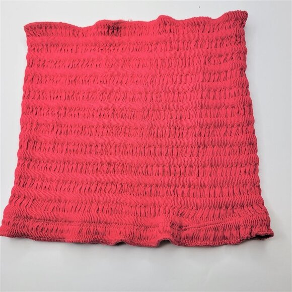 Fuchsia Sexy Crop Top Strapless Tube Top Smocked Stretchy Summer Ba… - Picture 11 of 12